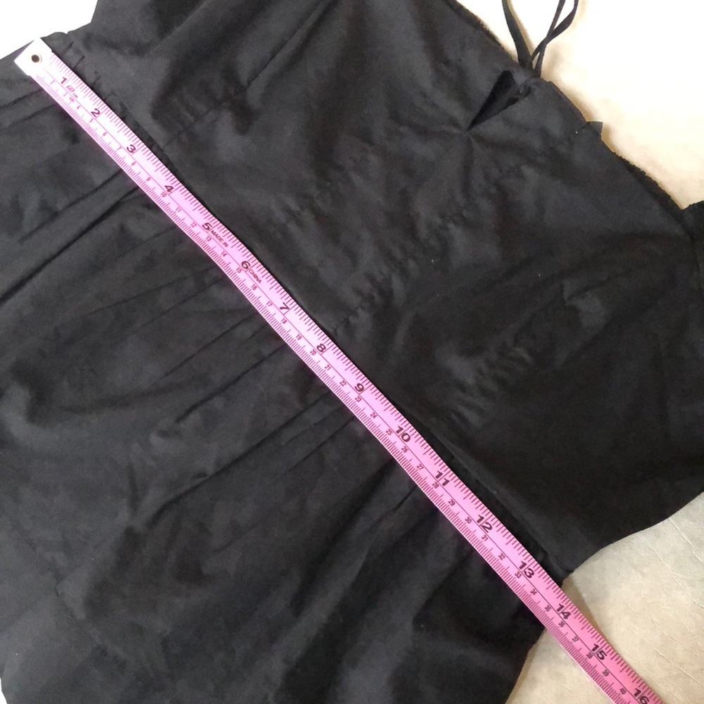 J Crew Women’s Squareneck Cotton Poplin Long Sleeves Top Black Size 2 - Picture 4 of 11